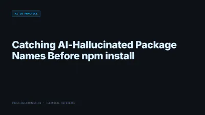 Title card: Catching AI-Hallucinated Package Names Before npm install