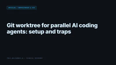 Title card: Git worktree for parallel AI coding agents: setup and traps