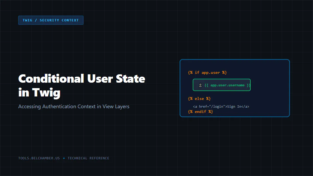 Conditional User State in Twig Views