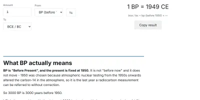The bP to BC converter in use