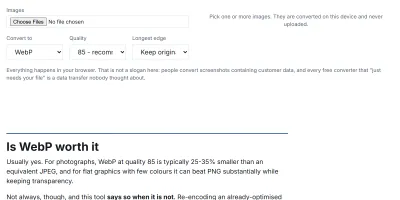 The image converter in use